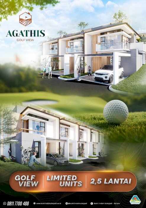 Pre Lauching Rumah Sukajadi  View Golf 2 1/5 lt Diskon 100jt presale