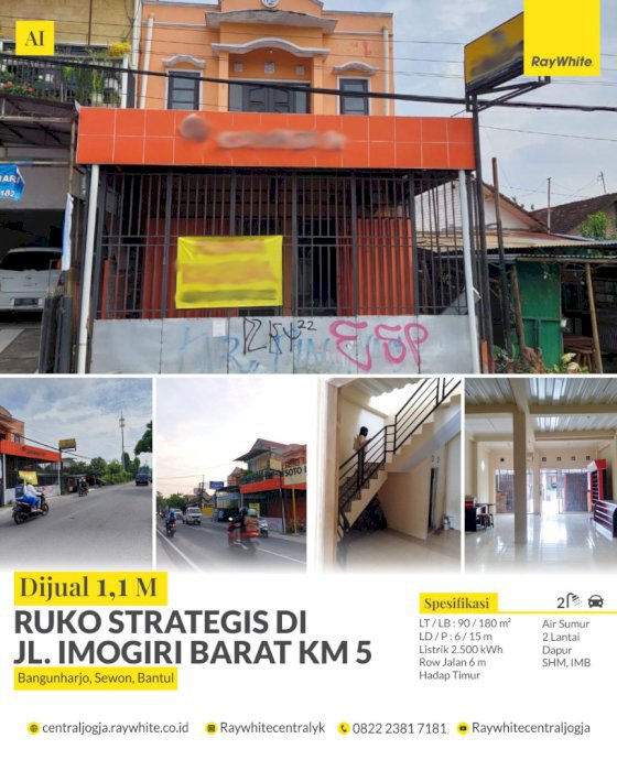 Ruko Strategis Jalan Imogiri Barat