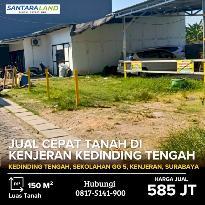 TANAH DIJUAL DI KENJERAN - KEDINDING TENGAH, SURABAYA