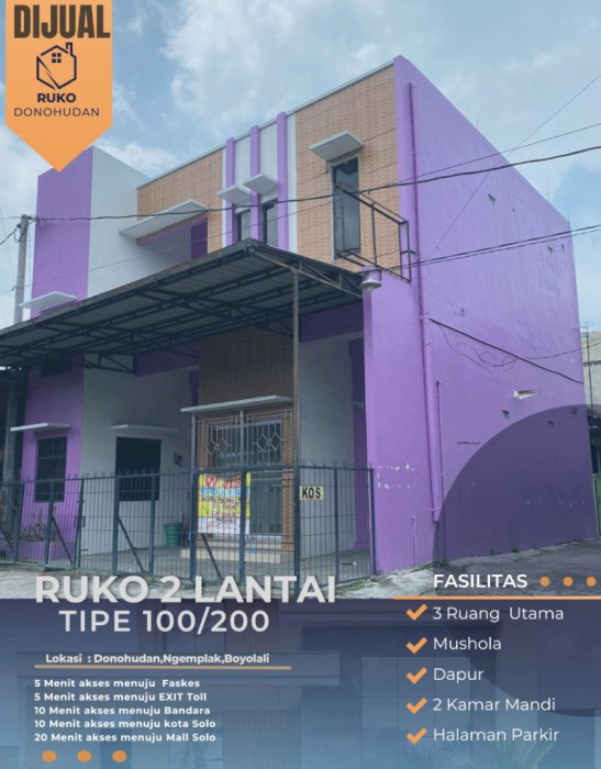 Ruko Donohudan 2 Lantai