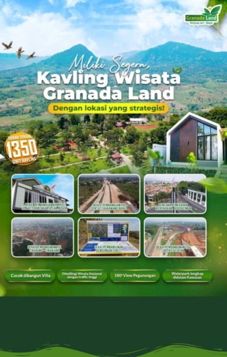 Dijual Tanah Kavling Lokasi Strategis Granada land tanjungsari Bogor