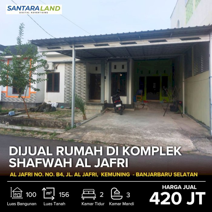 Dijual Rumah Harga Nego di Komplek Shafwah Al Jafri