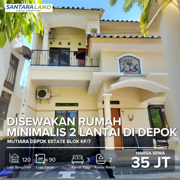 Disewakan Rumah Minimalis 2 Lantai di Depok - Lokasi Strategis