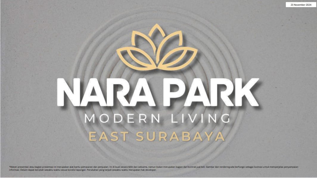 Dijual Rumah Cluster Zian Istana Nara Park Lokasi Strategis diSurabaya