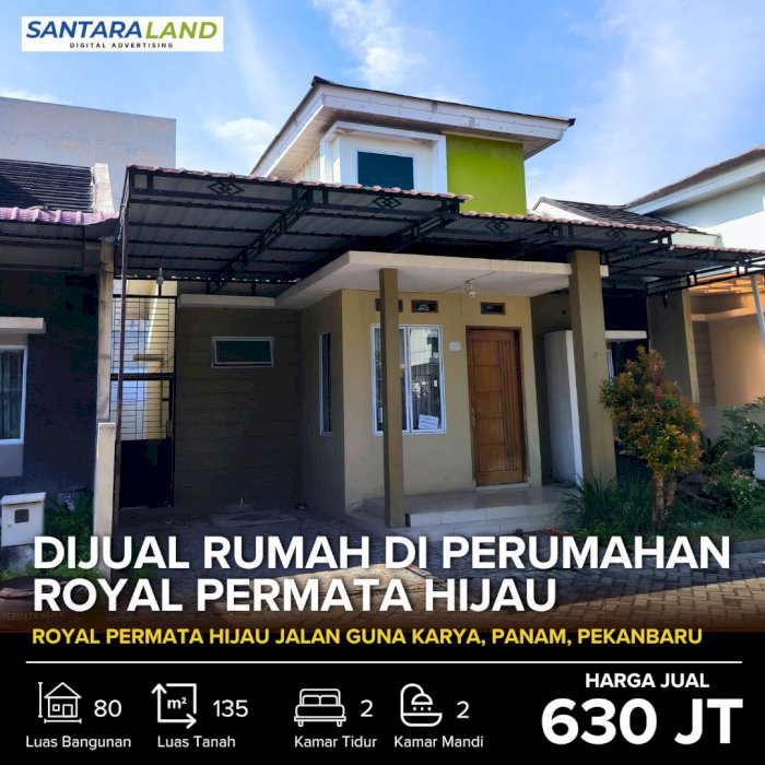 Dijual Rumah di Perumahan Royal Permata Hijau, Panam, Pekanbaru