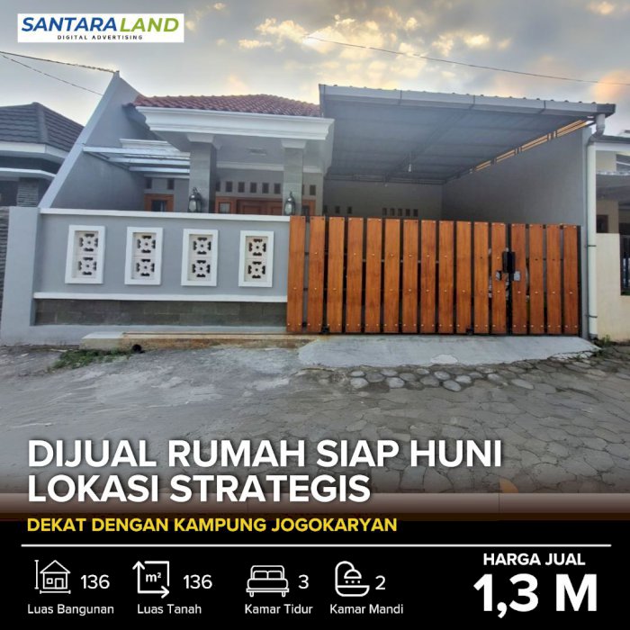 DIJUAL RUMAH DI LOKASI STRATEGIS YOGYAKARTA