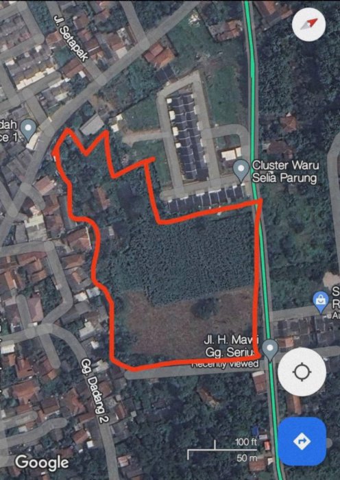 Jual tanah lokasi strategis di parung, bogor