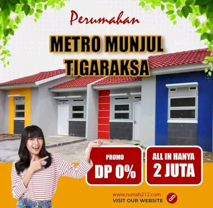 Jual rumah murah  minimalis lokasi strategis  metro munjul tigaraksa
