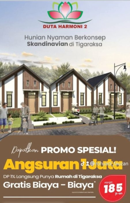 Jual rumah murah fasilitas menarik duta harmoni 2 Tangerang