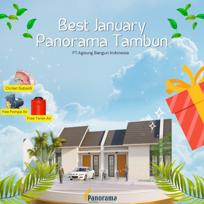 RUMAH MURAH 2025 - PANORAMA TAMBUN, BEKASI