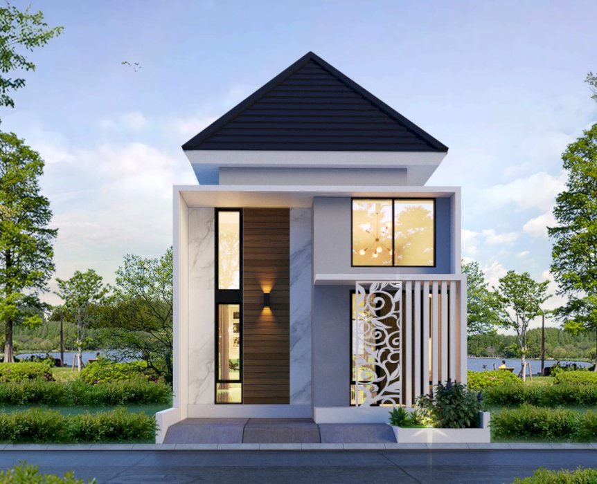 Jual rumah murah nuansa skandinavia di madiun, jawa timur