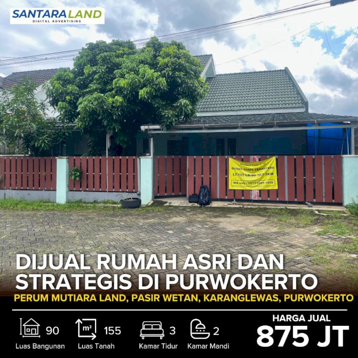 DIJUAL RUMAH ASRI DAN STRATEGIS DI PURWOKERTO