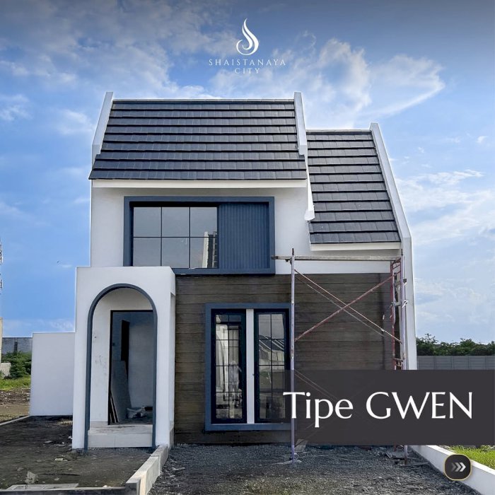 Rumah American style 1 lantai nol jalan raya sidoarjo