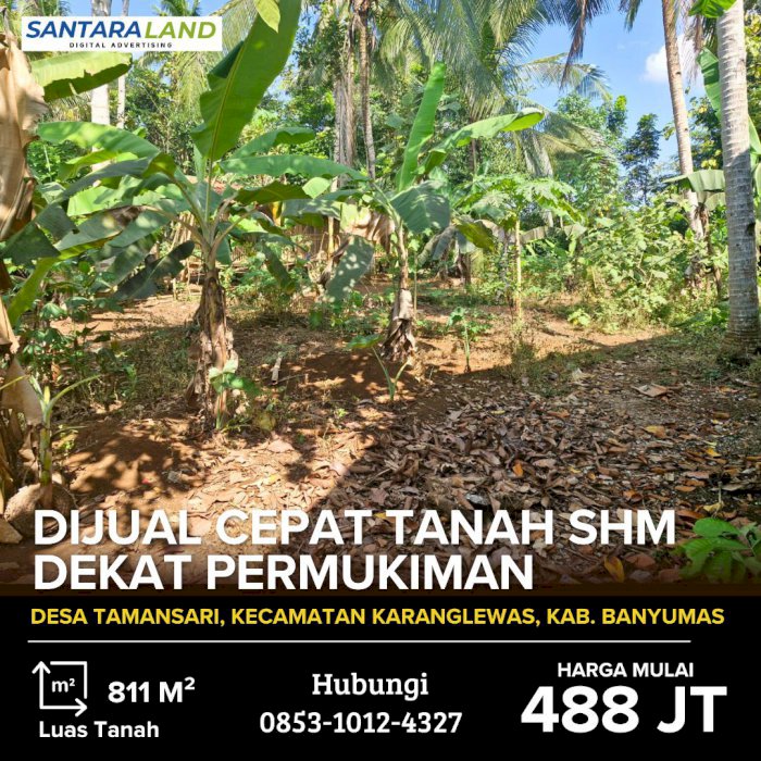 Dijual Cepat Tanah SHM, Dekat Permukiman!