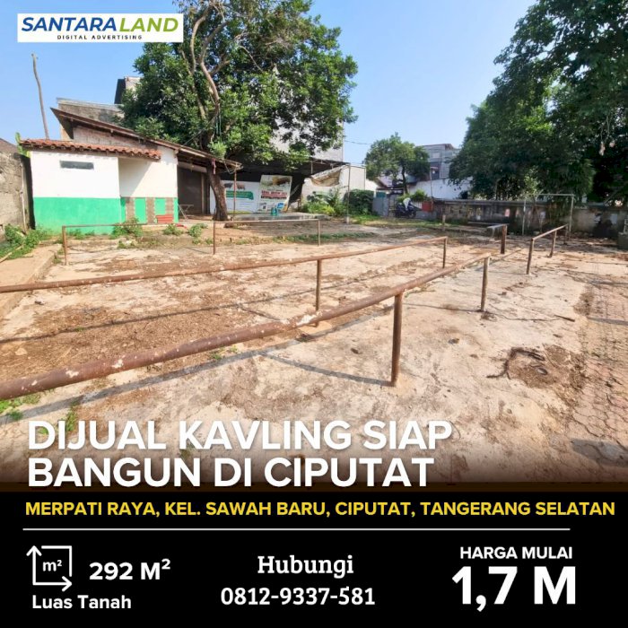Dijual Kavling Siap Bangun – Strategis di Ciputat, Tangerang Selatan