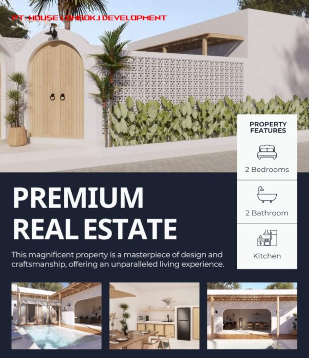 Dijual Villa Primium Real Estate Dekat Sirkuit Mandalika