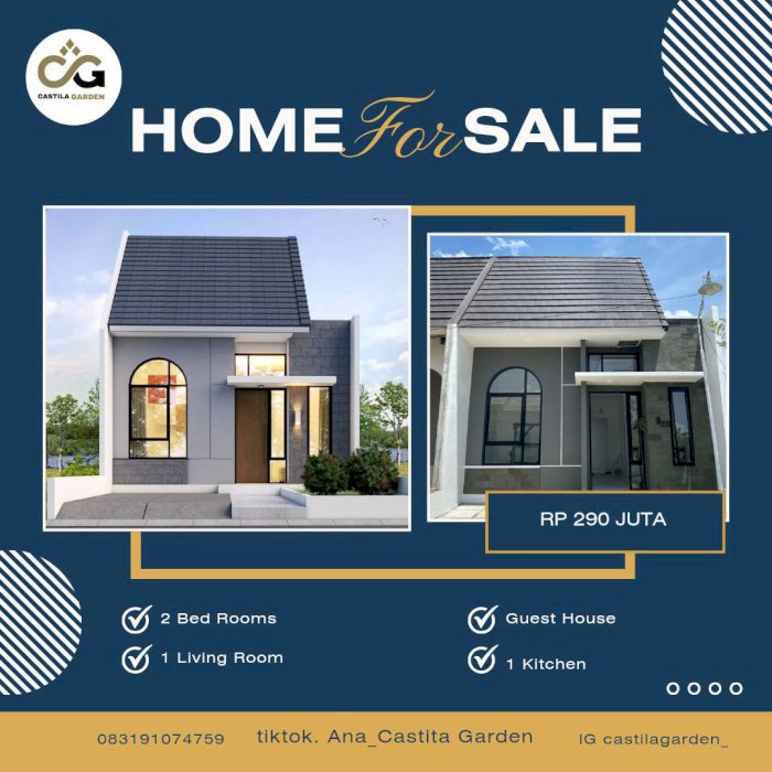 Jual Murah! Rumah Skandinavia 1 Lantai