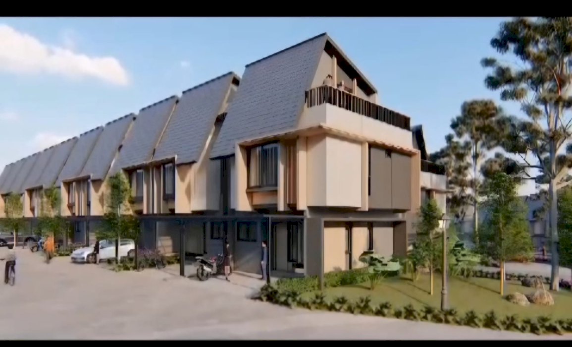 Jual hunian rumah 2 lantai konsep bali di serpong