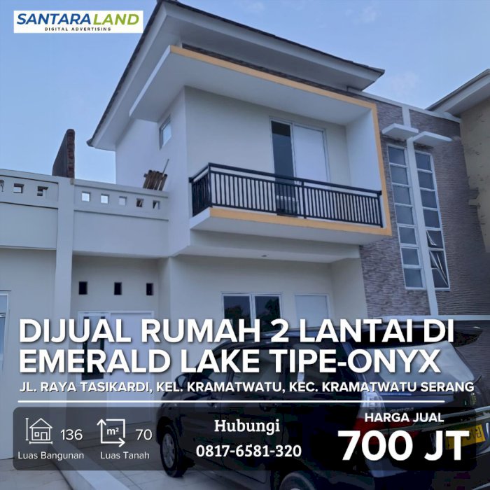 Dijual Rumah 2 Lantai di Emerald Lake Tipe-Onyx
