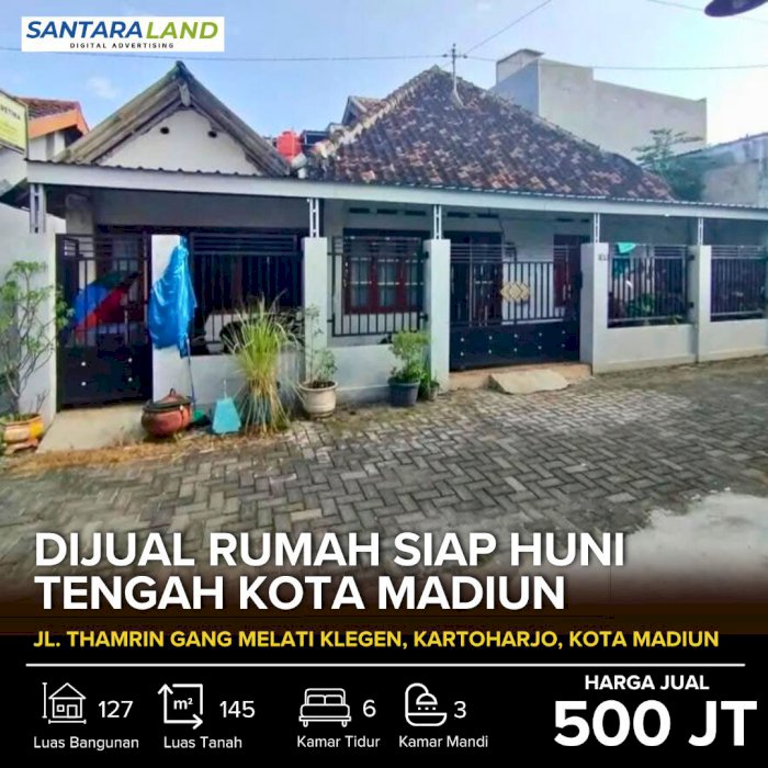 DIJUAL RUMAH TENGAH KOTA MADIUN