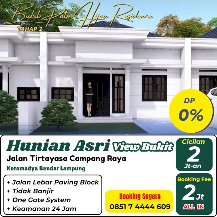 RUMAH VIEW BUKIT LINGKUNGAN ASRI DI PERUMAHAN BUKIT PALM HIJAU