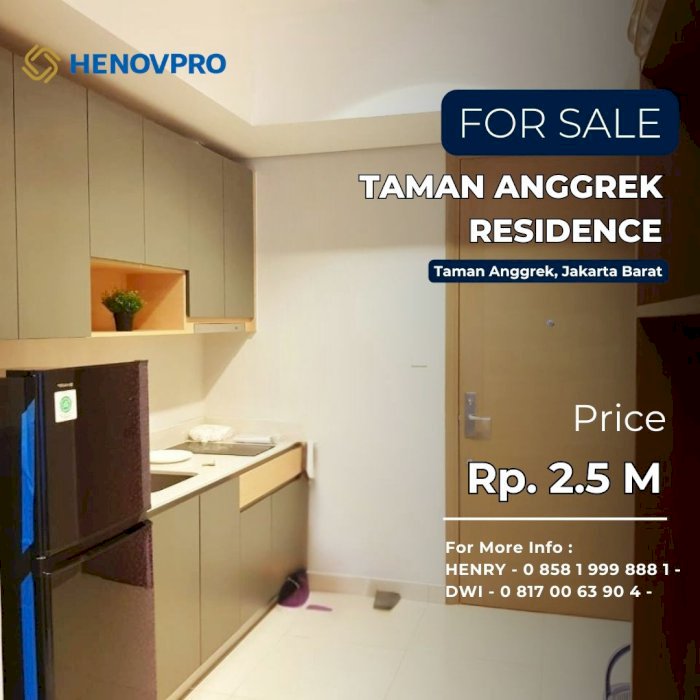 Dijual Taman Anggrek Residence TURUN HARGA 3BR CITY VIEW JARANG ADA