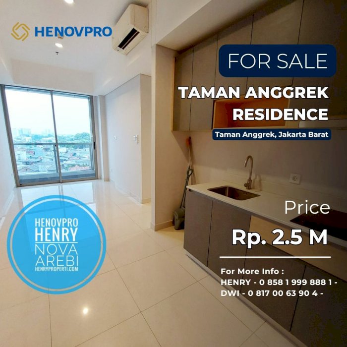 Dijual Taman Anggrek Residence TURUN HARGA 3BR CITY VIEW