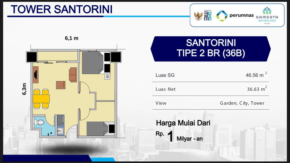 Jual Apartemen di Kota Medan.