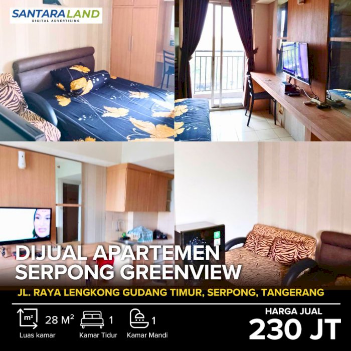 DIJUAL APARTEMEN SERPONG GREENVIEW