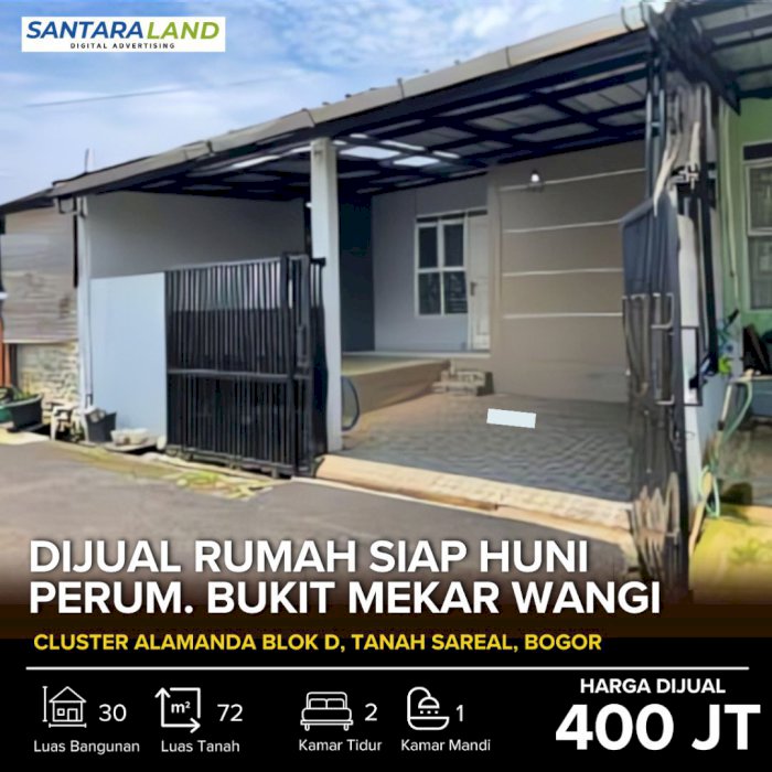DIJUAL RUMAH DI PERUM. BUKIT MEKAR WANGI – BOGOR