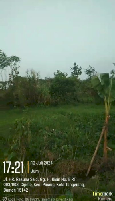 Dijual tanah lokasi strategis lokasi cocok investasi cipete tangerang