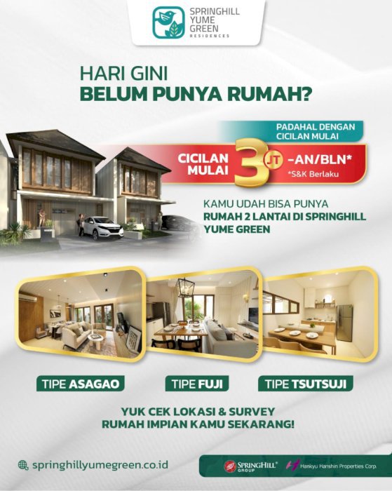 Perumahan Nyaman Dan Strategis Di Rumpin Bogor