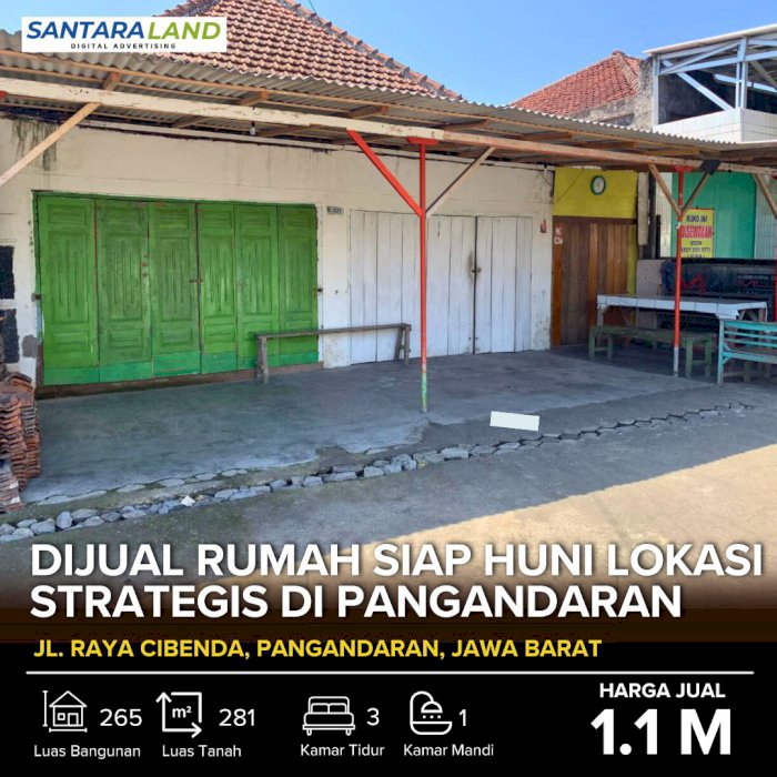 DIJUAL RUMAH SHM – LOKASI STRATEGIS DI PANGANDARAN