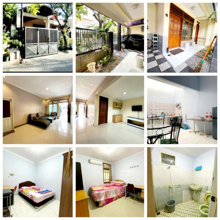 Dijual Rumah 1Lt Full Granit Include Perabot di Rewwin Waru Sidoarjo