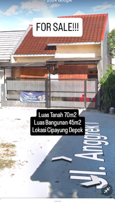 Dijual Rumah Pondasi Untuk 3 Lantai Cipayung Depok