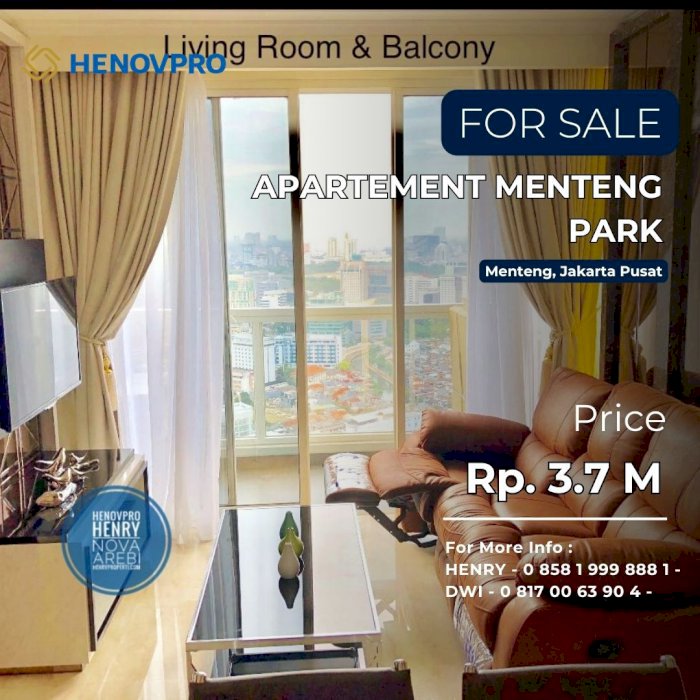 Harga TURUN JUAL Apartemen  MENTENG PARK JARANG ADA