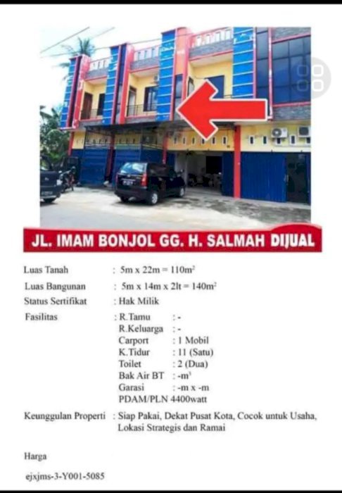 Di Jual Atau Di Sewakan Ruko Strategis Di Kota Pontianak