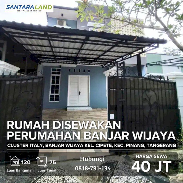 RUMAH DISEWAKAN – Perumahan Banjar Wijaya
