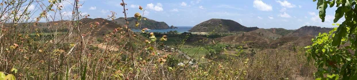 Jual Tanah Pinggir jalan lokasi Wisata Mawun view Laut