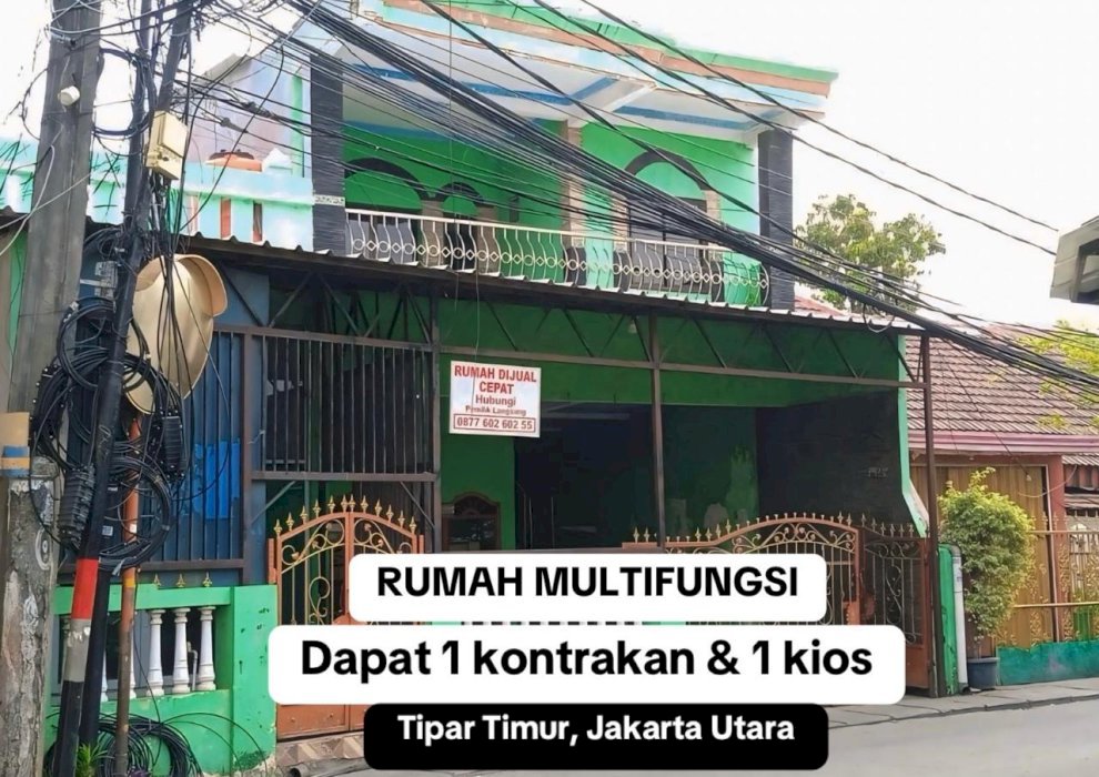 Jual Rumah Strategis Pinggir Jalan Tipar Timur Jakarta Utara