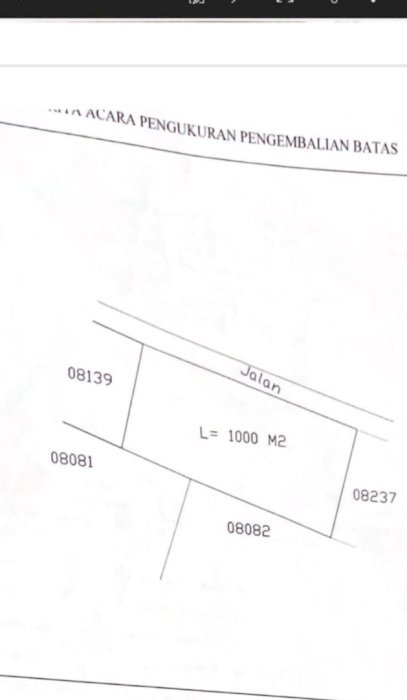 JUAL 10 ARE DI BUMBAK KEROBOKAN RP 16M GLOBAL