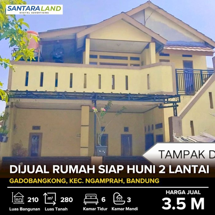 DIJUAL RUMAH SIAP HUNI 2 LANTAI