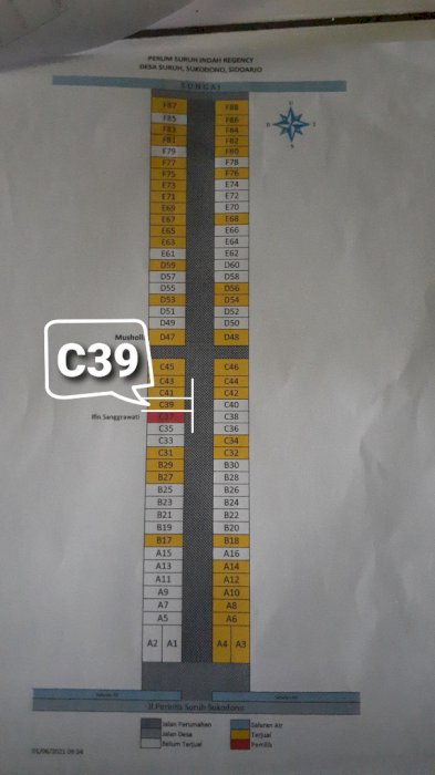 Dijual Tanah Kavling yang berlokasi di sukodono Sidoarjo