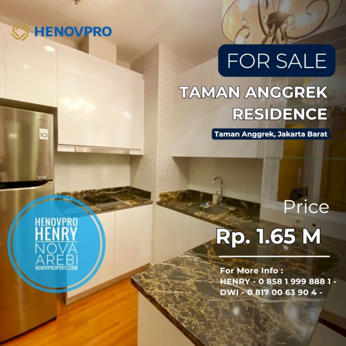 Taman Anggrek Residence TURUN HARGA 1+1 BR POOL VIEW JARANG ADA
