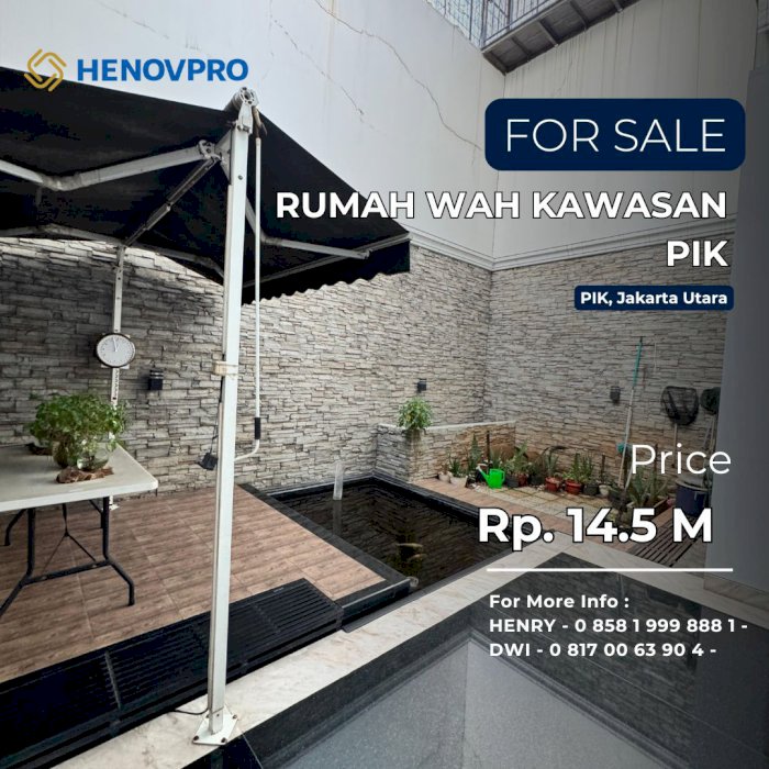 TURUN HARGA JUAL RUGI RUMAH WAH di PIK