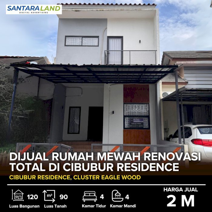 DIJUAL RUMAH MEWAH RENOVASI TOTAL DI CIBUBUR RESIDENCE
