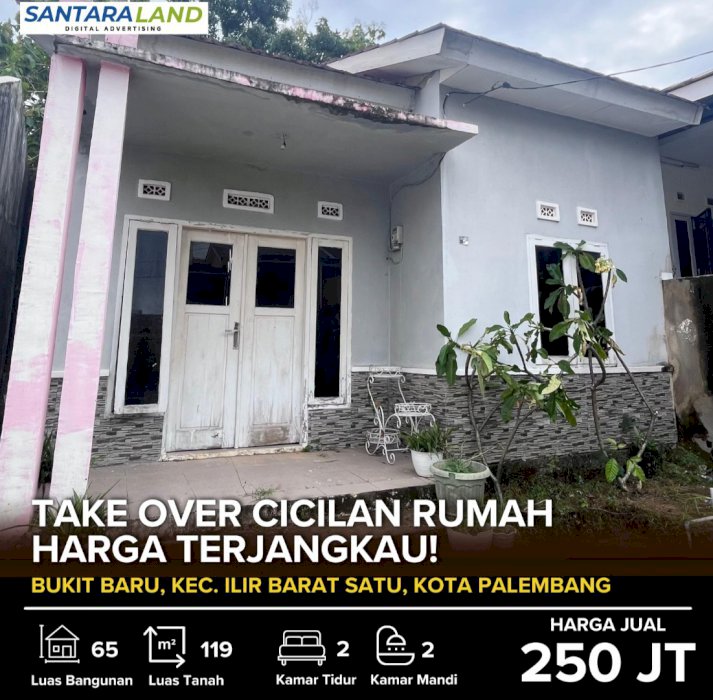 Take Over Rumah  Strategis Di Bukit Baru Ilir Barat Satu Palembamg