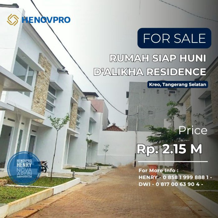 Rumah Ready Siap Huni Dekat Dari Toll JORR Halte Busway Stasiun KRL