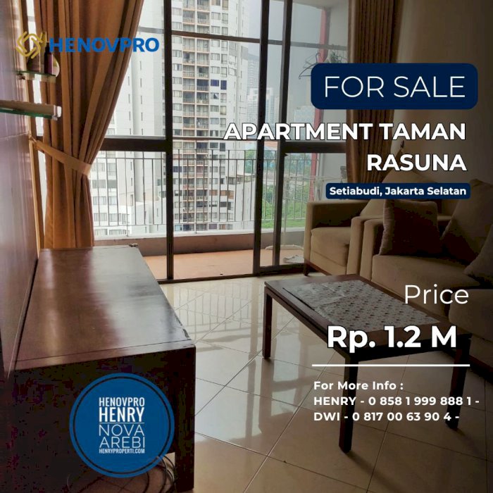 Dijual Apartemen Taman Rasuna Unit 2+1BR City Dibawah NJOP