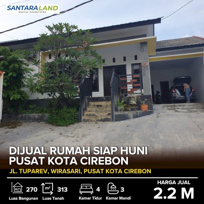 DIJUAL RUMAH PUSAT KOTA CIREBON – JL. TUPAREV, WIRASARI